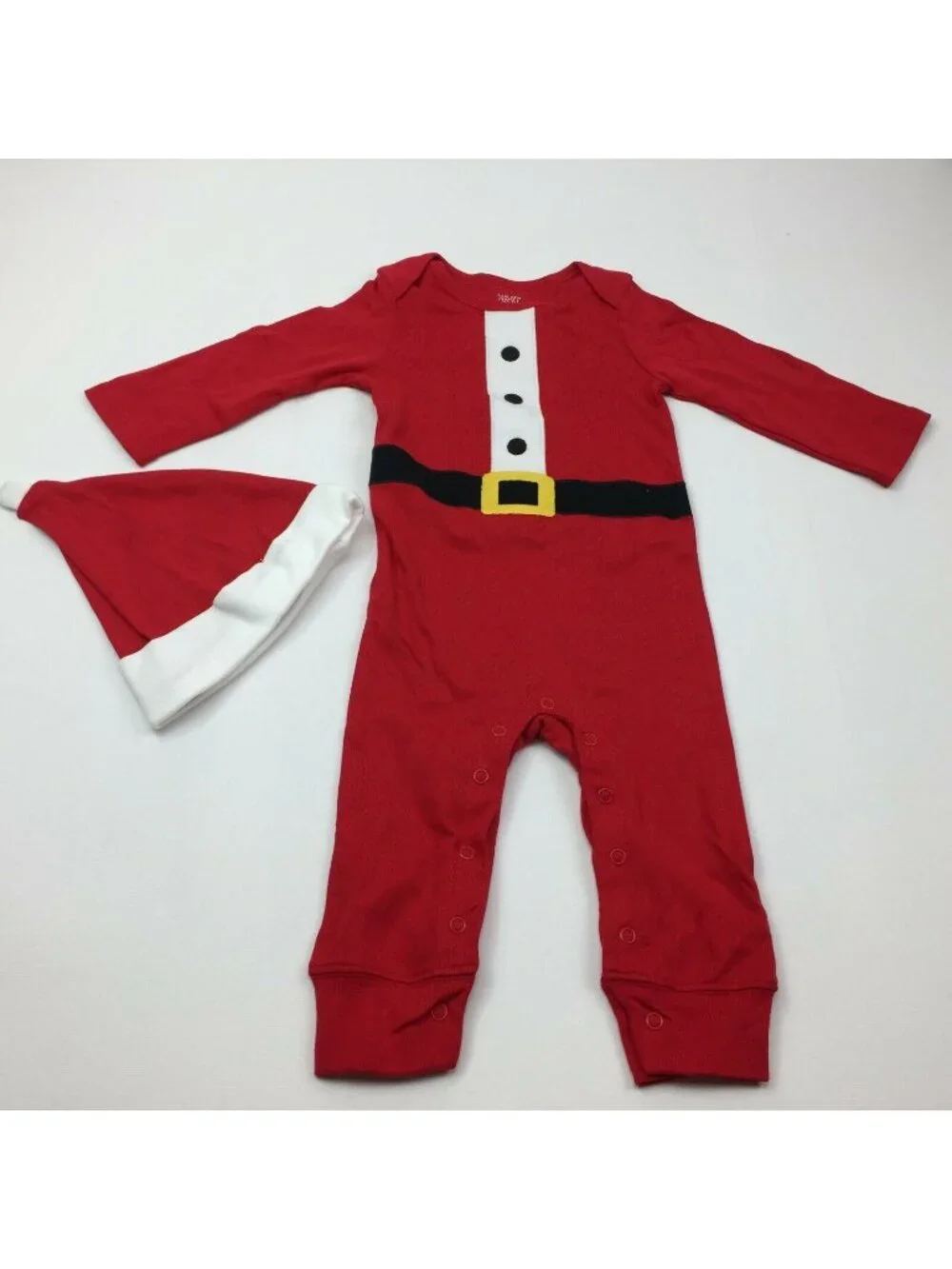 Carter's Just One You Red Christmas Bodysuit Hat Set Santa Suit Size 12M
